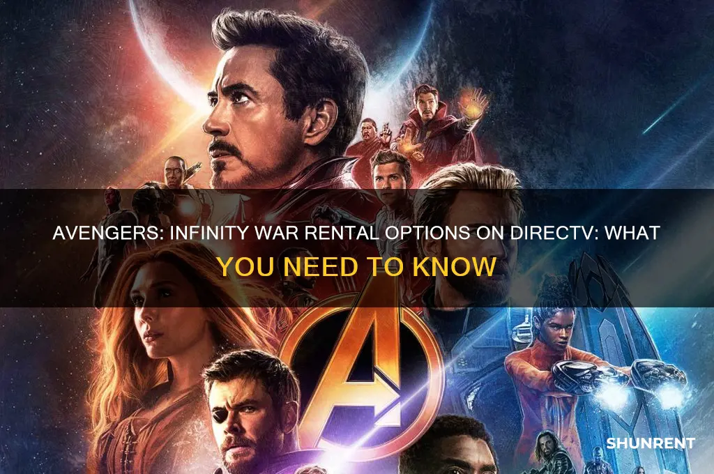 is avengers infinity war available to rent on direct tv