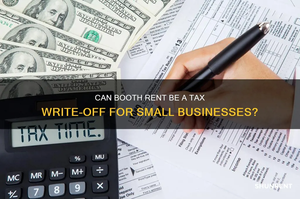 is booth rent a tax write off