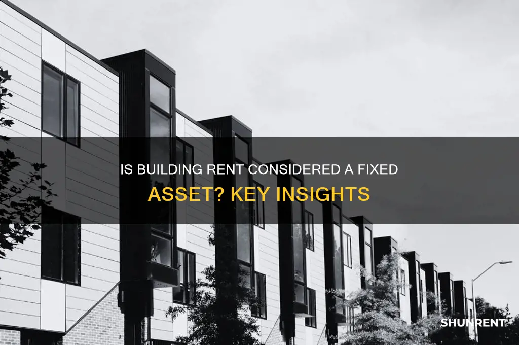 is building rent a included in fixed asset