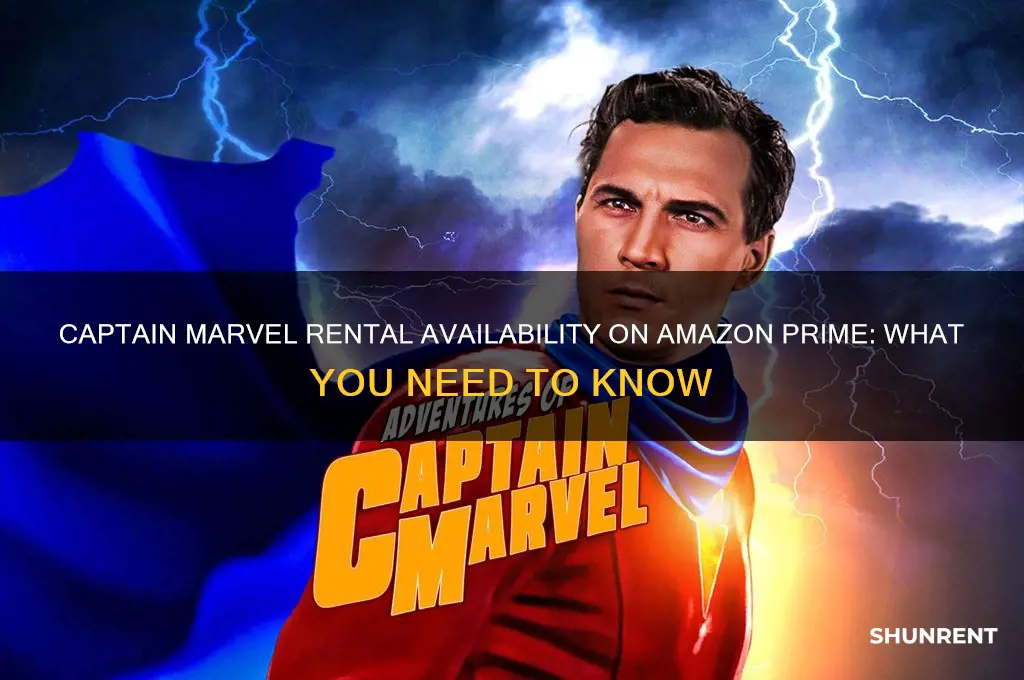 is captain marvel available to rent on amazon prime