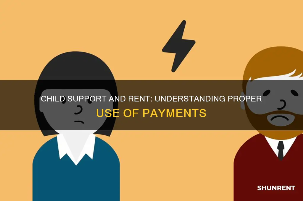 is child support supposed to be used for rent