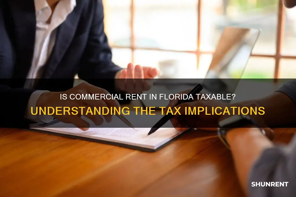 is commercial rent in florida subject to tax