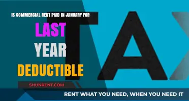 Can January Commercial Rent Payments Be Deductible for Last Year?