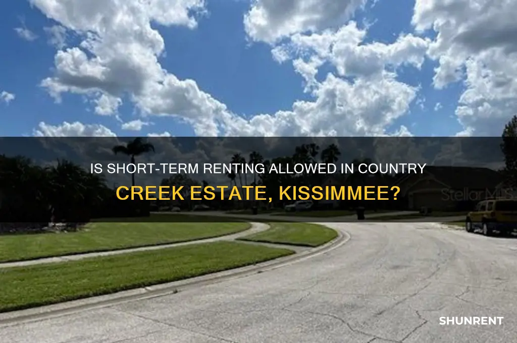 is country creek estate in kissimmee short term rent