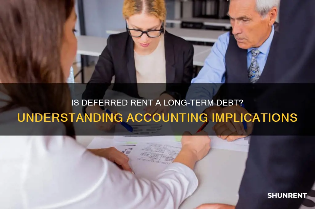 is deferred rent a long term debt