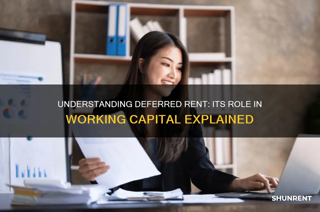 is deferred rent part of working capital