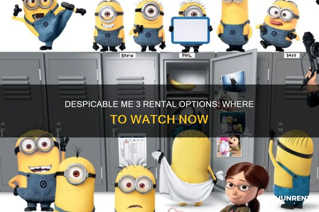 is despicable me 3 available for rent