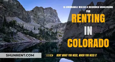 Colorado Rental Disclosure: Is Drinkable Water a Mandatory Requirement?