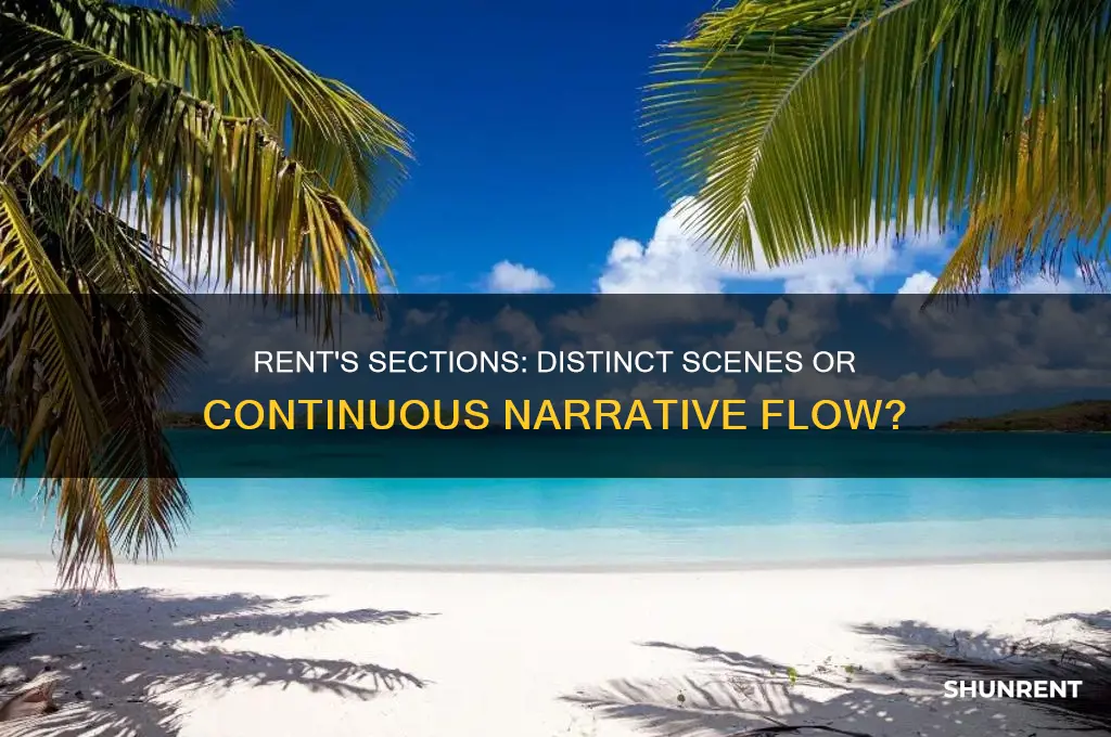 is each section in rent a different scene