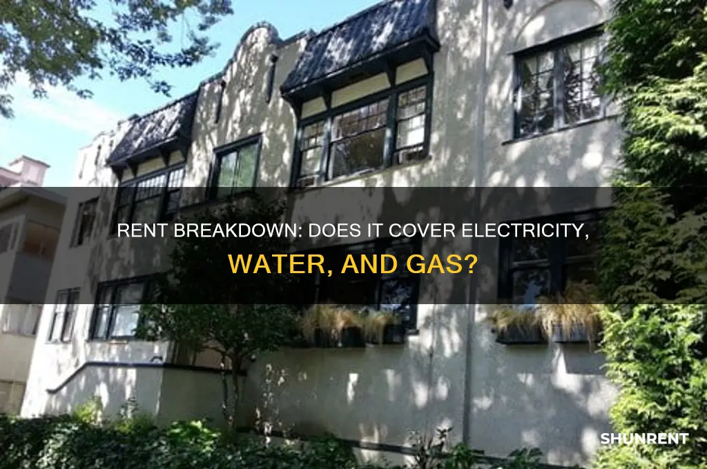 is electricity water and gas included in rent