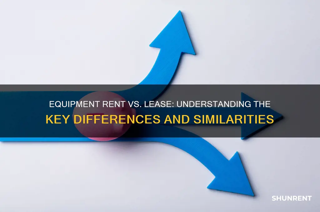 is equipment rent the same as lease