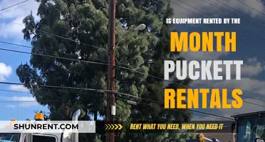Monthly Equipment Rentals: Puckett's Flexible Solutions for Your Needs