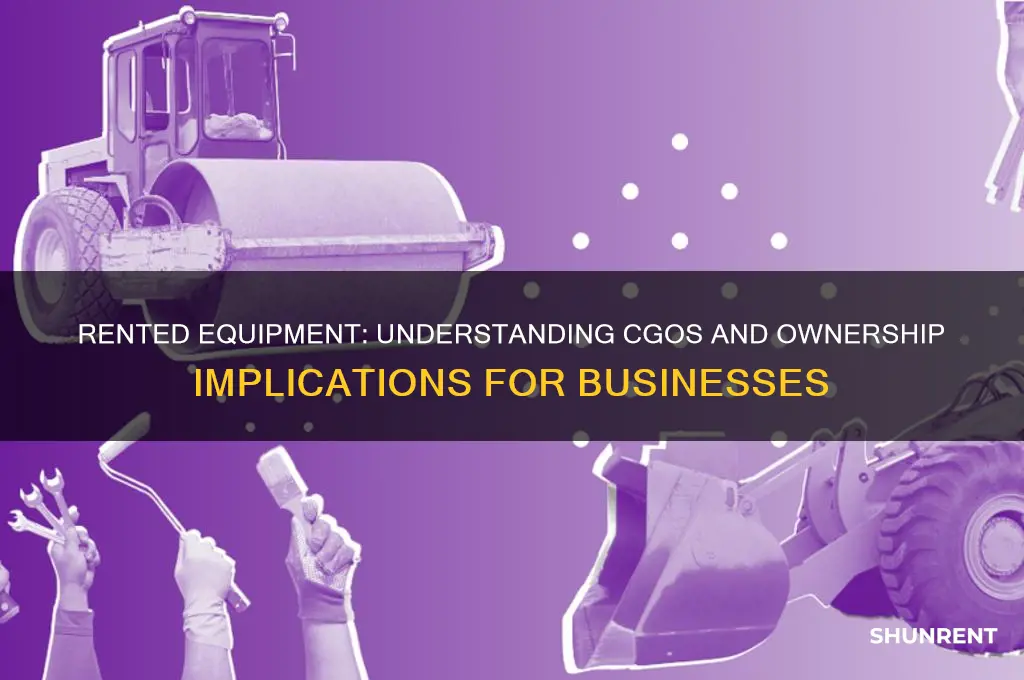 is equipment you rent to customers still cgos