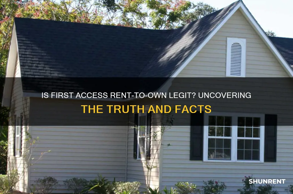 is first access rent to own legit