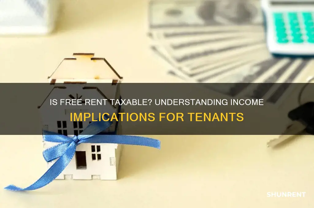 is free rent considered as income on your taxes