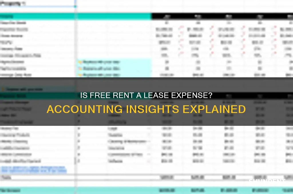 is free rent still considered lease expense