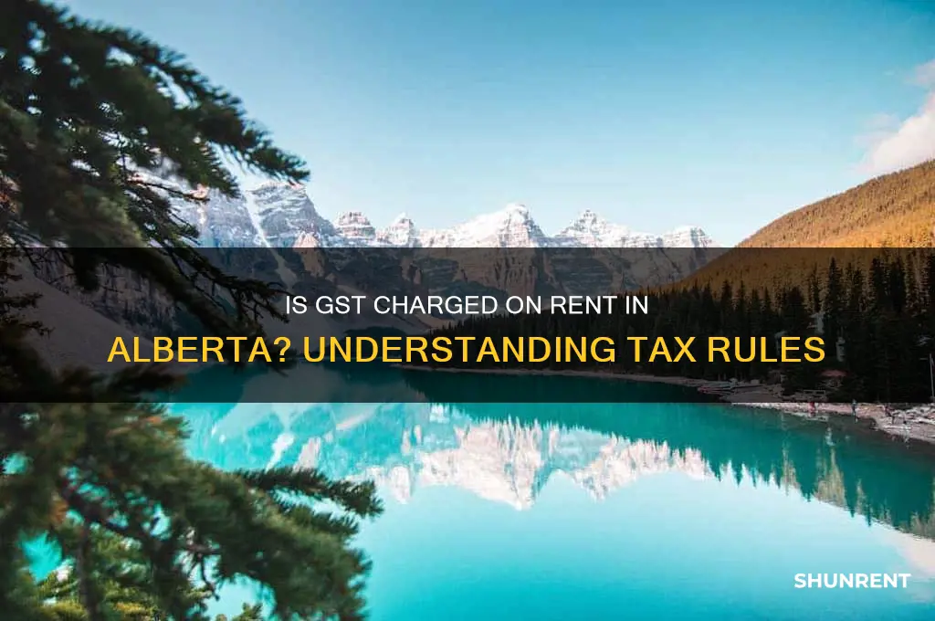 is gst charged on rent in alberta