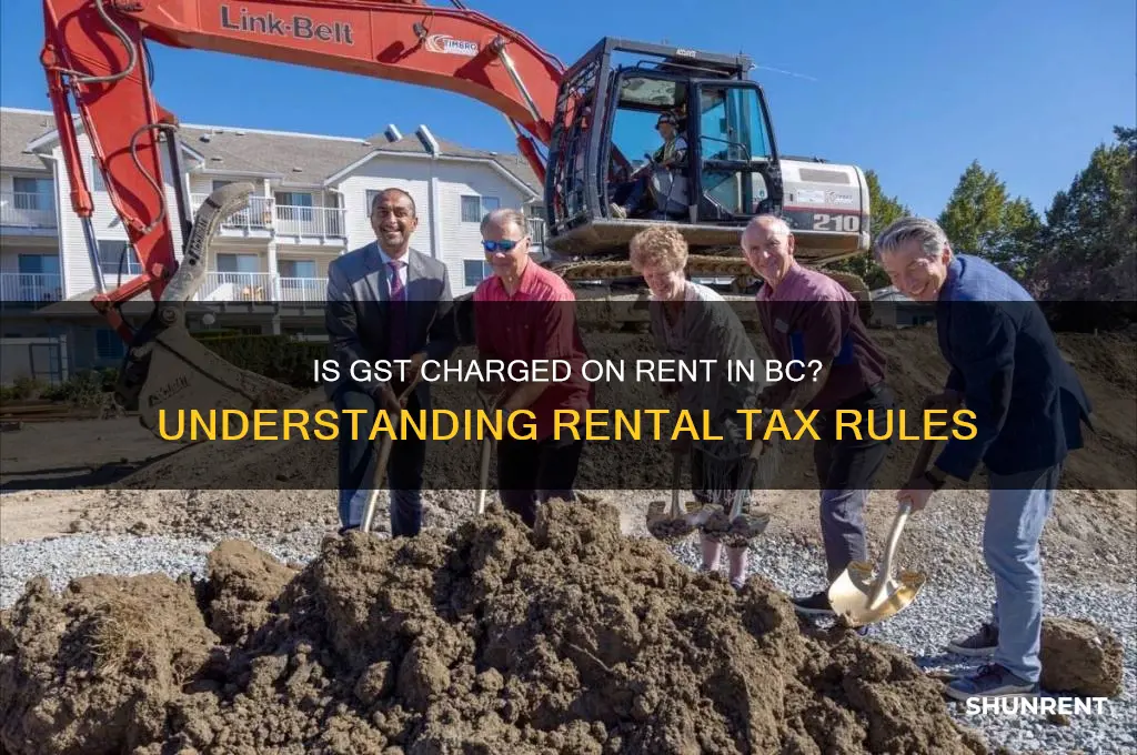 is gst charged on rent in bc