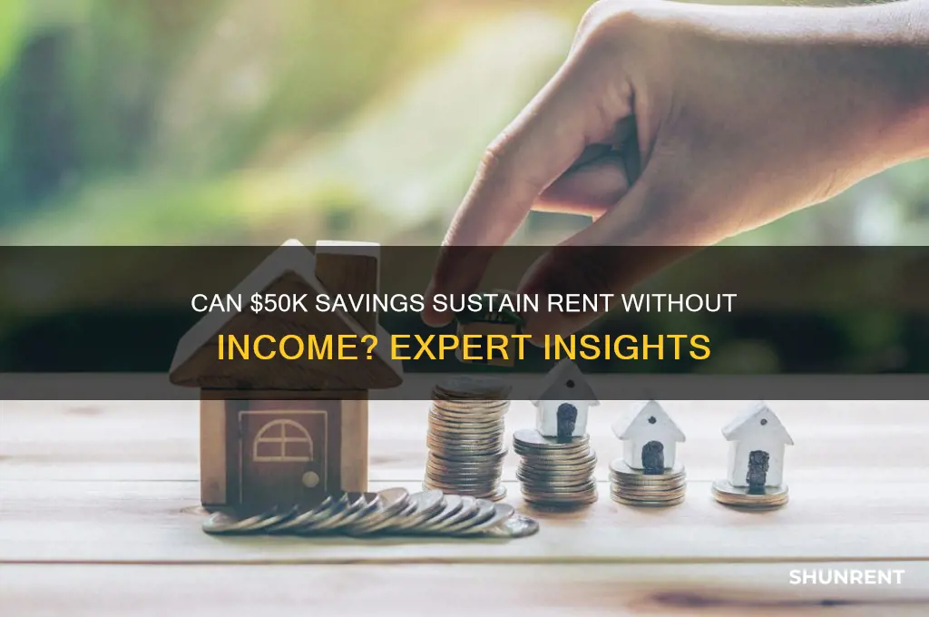 is having 50k in savings enough to rent without income
