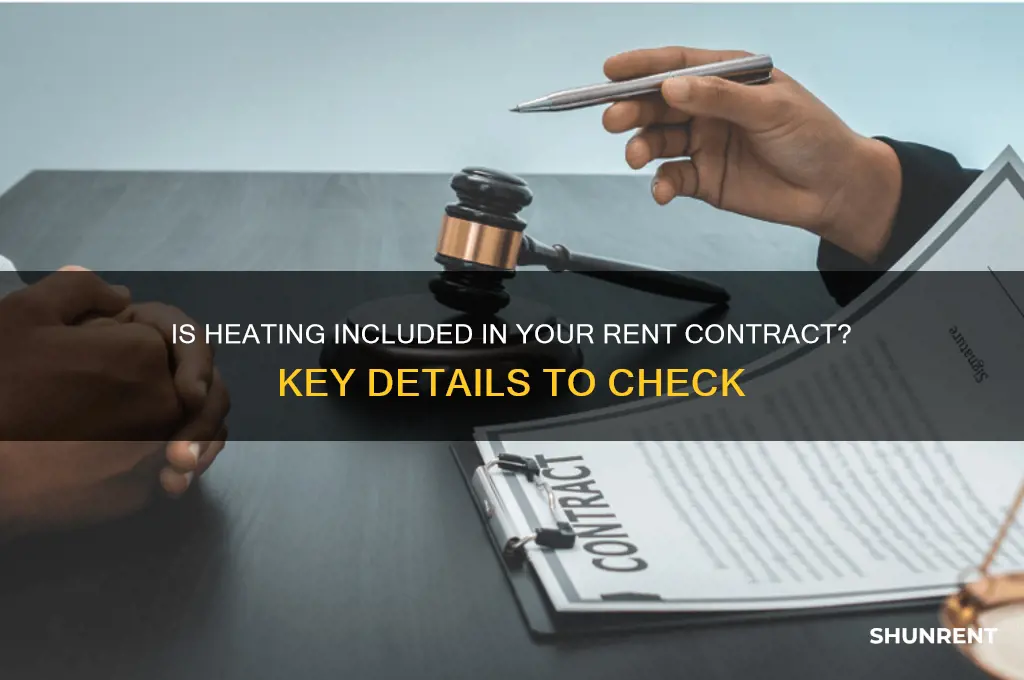 is heating mentioned in a rent contract