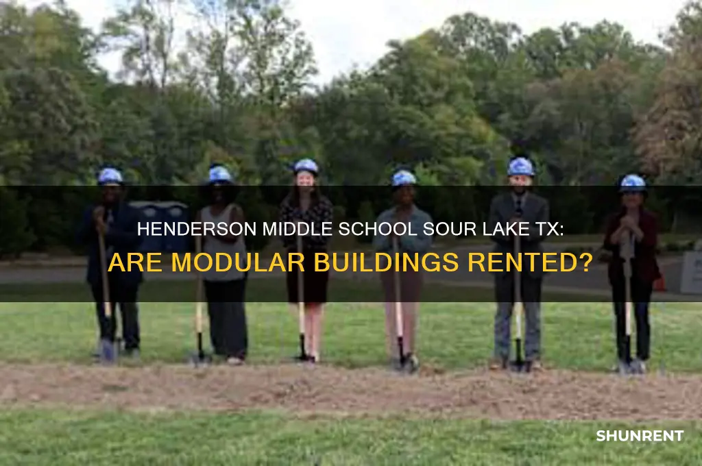 is henderson middle school sour lake tx modular buildings rented