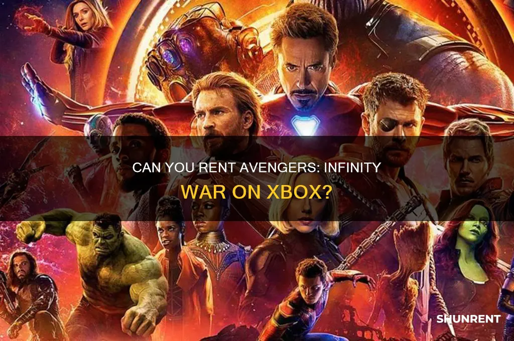 is infinity war on xbox to rent