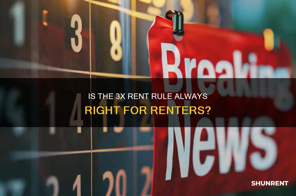 is it always 3 times the rent