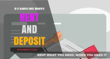 Renting 101: Understanding First Month's Rent and Deposit Requirements
