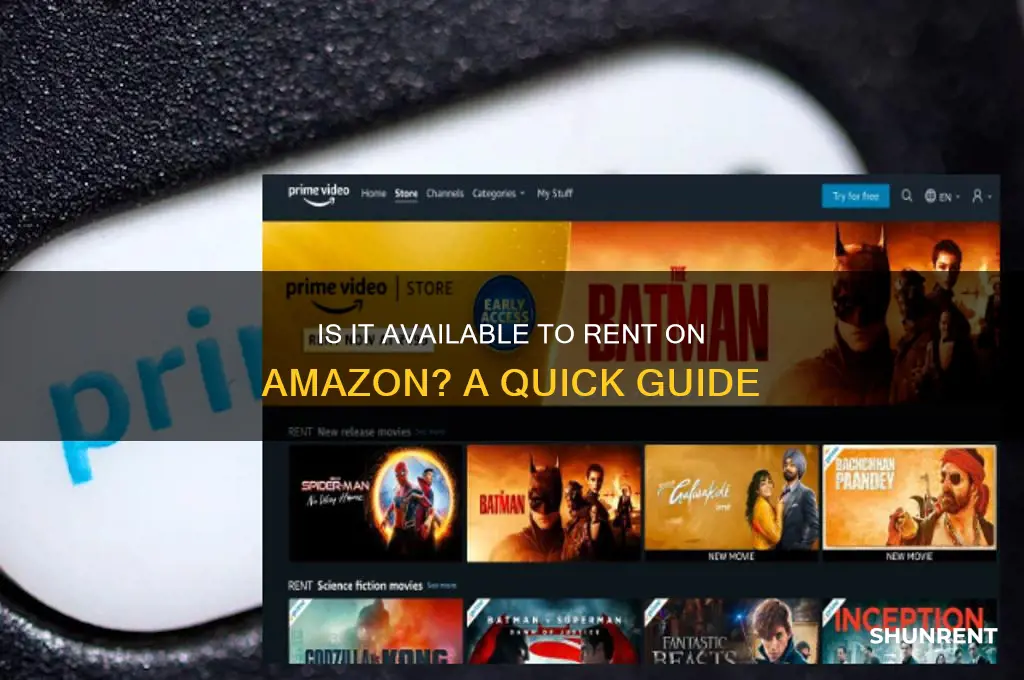 is it available to rent on amazon