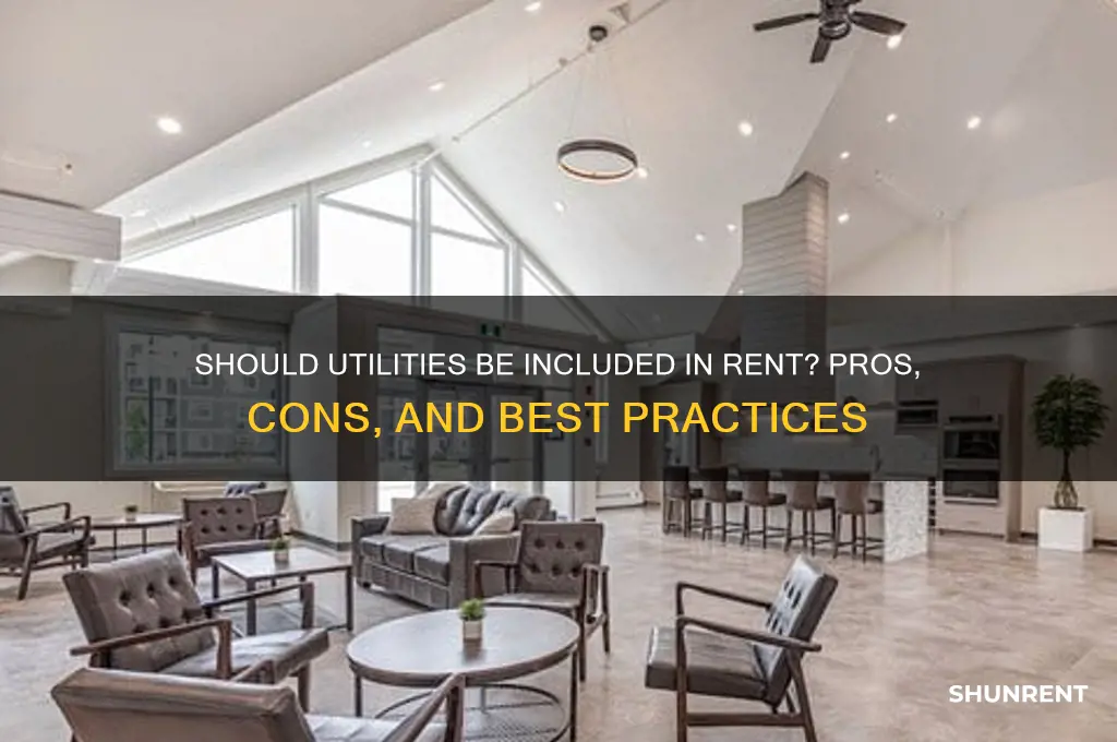 is it better to include utilities in rent