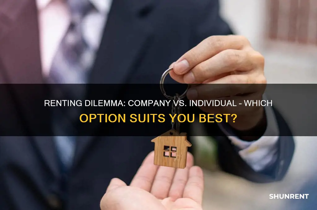 is it better to rent from a company or person