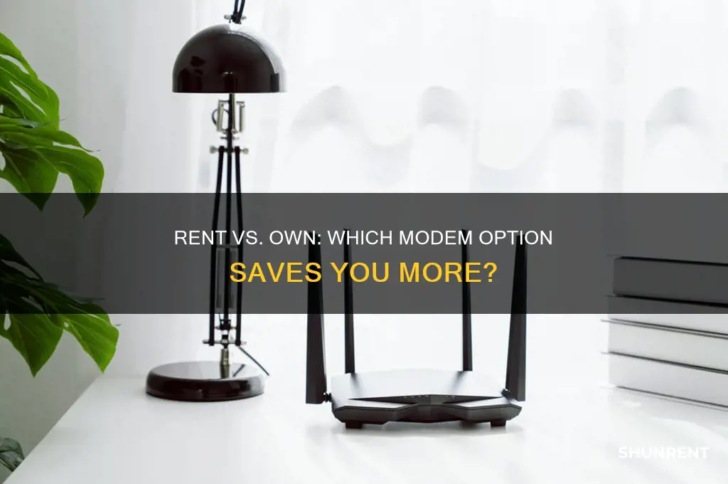 is it better to rent or own a modem