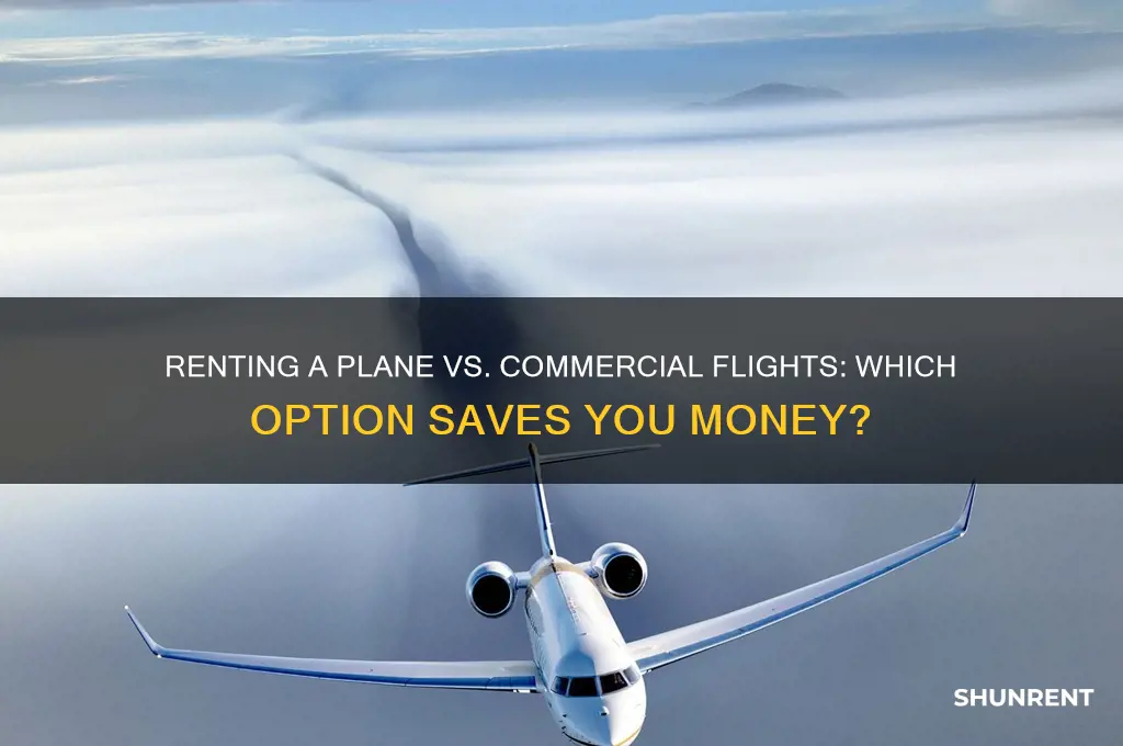is it cheaper to rent a plane or fly commercial