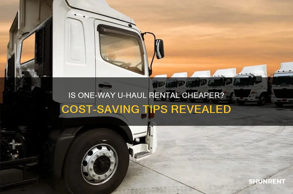 is it cheaper to rent a u haul one way