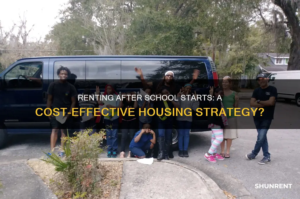 is it cheaper to rent after school starts