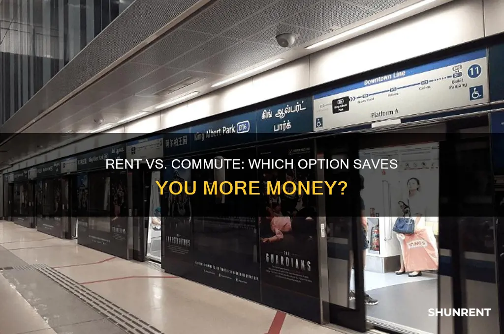 is it cheaper to rent or commute