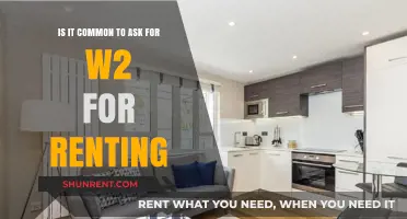 Is Requesting a W-2 for Renting Apartments a Common Practice?