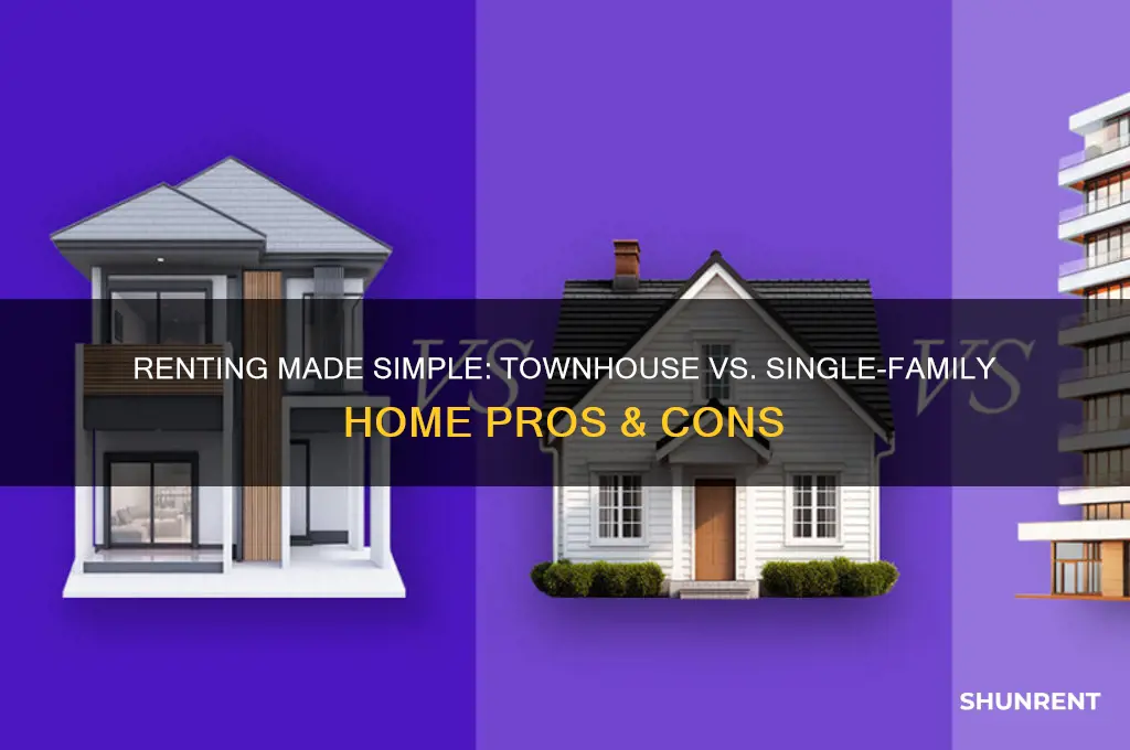 is it easier to rent a townhouse or single family