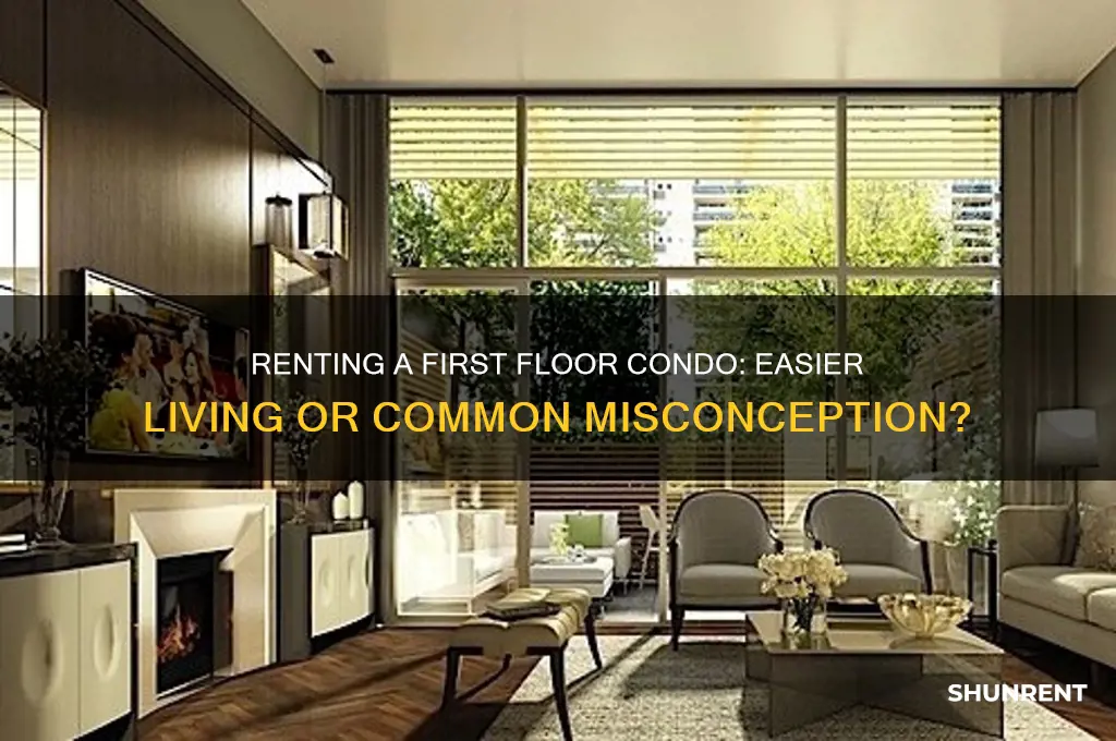 is it easier to rent first floor condo