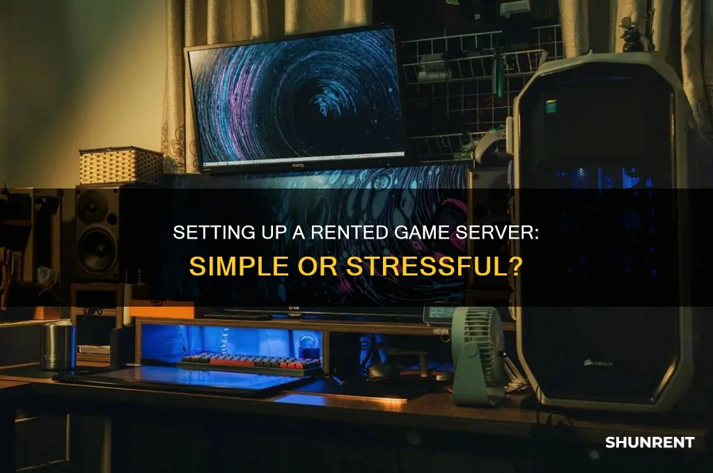 is it easy to set up a rented game server