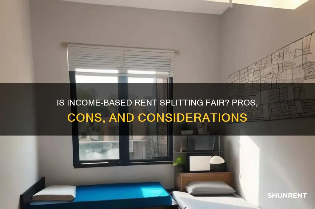 is it fair to split rent based on income