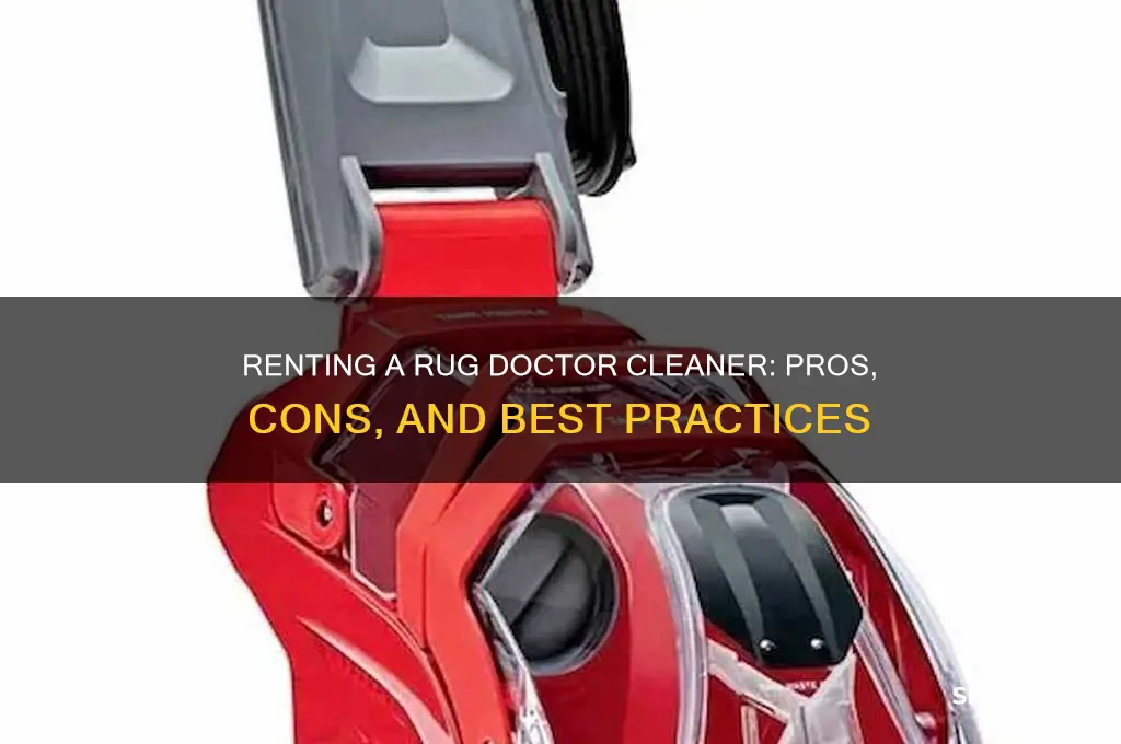 is it good to rent a rug doctor cleaner