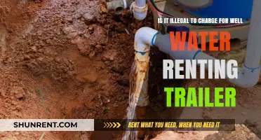 Charging for Well Water in Trailer Rentals: Legal or Illegal?