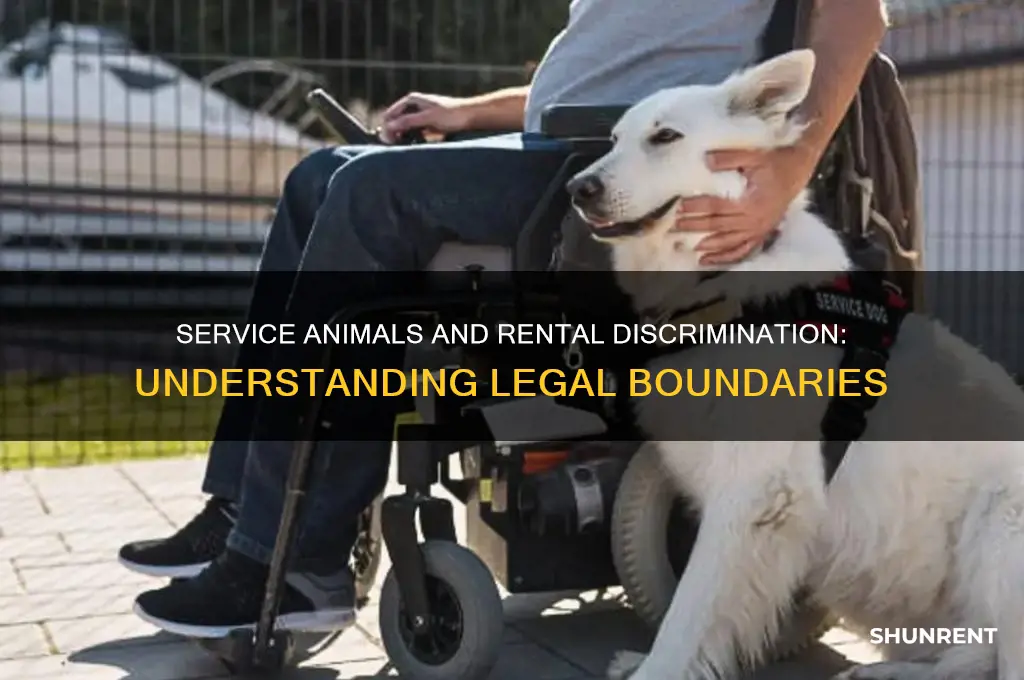 is it illegal to discriminate against service animals rent