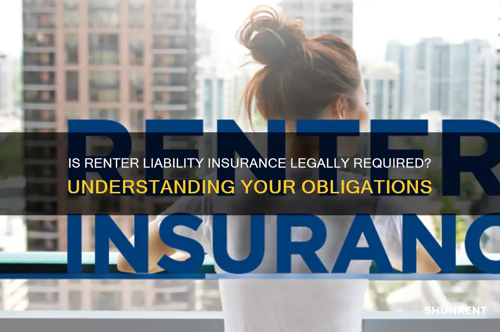 is it illegal to not have renter liability insurance