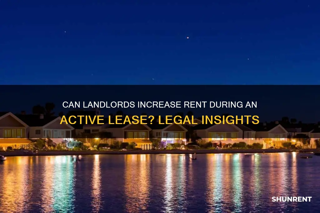 is it illegal to raise rent mid lease