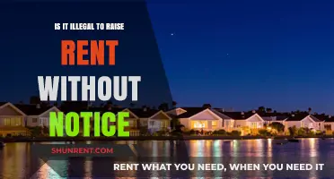 Raising Rent Without Notice: Legal or Unlawful Practice?