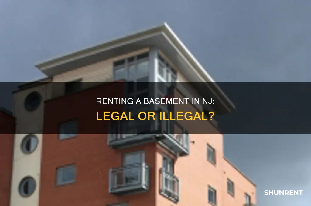is it illegal to rent a basement in nj