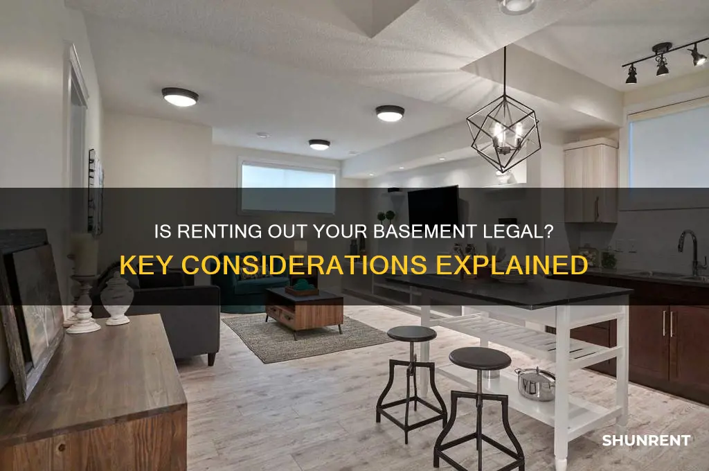 is it illegal to rent a basement