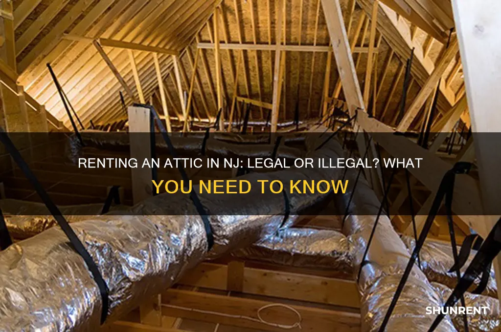 is it illegal to rent an attic in nj